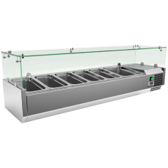 Vitrina refrigerada expositora de ingredientes VR-1500 6 bandejas 3076V