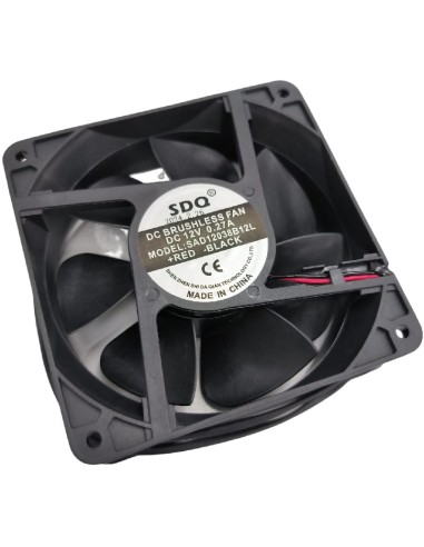 Ventilador axial L 120mm An 120mm H 38mm 12VDC RB-160H SAD12038B12L