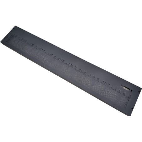 Grade frontal metálica preta BLG1880-3M 1880x335mm