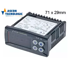 controlador eletrônico TECNOLOGIC tipo TLK38HCR-- medida de montagem 71x29mm aliment. 100-240V