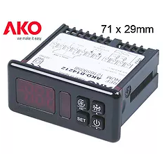 régulateur électronique AKO type AKO-D14212 71x29mm alimentation 12V tension AC/DC NTC sorties de relais 2