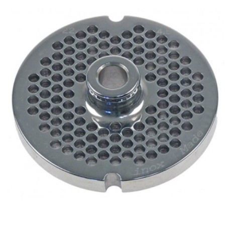 Plaque Hachoir 22 Perçage 4,5mm avec pivot 2 Notches Inoxydable Enterprise 696127