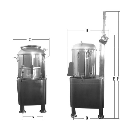 Peladora de patatas HLP-20