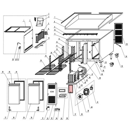 Refrigerator board GN1100TN.22 GN2200TN SNACK2200TN GN3200TN SNACK3200TN GN4200TN SNACK4200TN