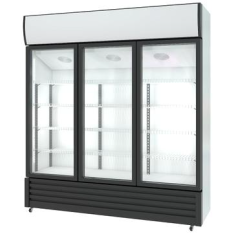 Vitrine réfrigérée à 3 portes LF-1000 portes battantes