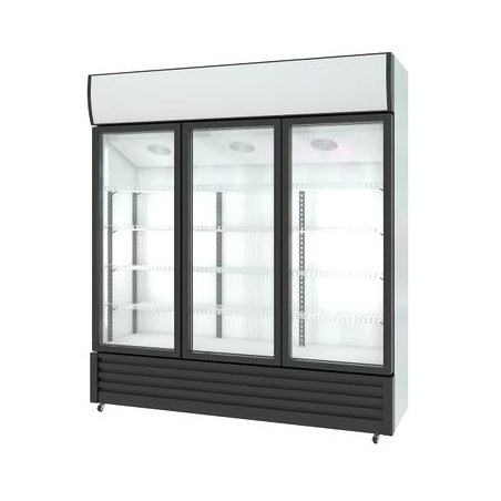 Armário expositor refrigerado 3 portas LF-1000 portas de abrir
