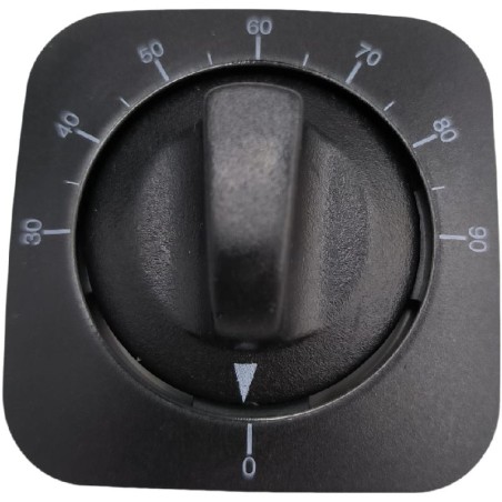 Knob control Ø38mm Shaft 8x6.5mm Rosette 55x55mm