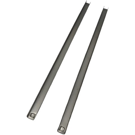 Kit de guides étagère L550mm Angle 18x20mm Acier Inox sous comptoir série SNACK - GN GN1100TN.15.201