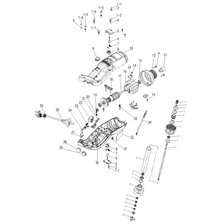 Crushing arm dock MIB500LF MIB500LV BT300 BT450 Parts list number 14