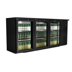 Expositor botellero refrigerado 3 puertas cristal EF5-222GD MU NEGRO