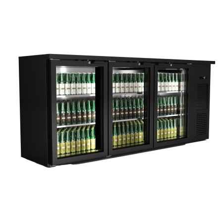 Refrigerated display cabinet with 3 glass doors EF5-222GD BLACK