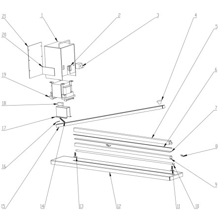 Conector de resistencia soldadora de bolsas Hi-600 despiece número 11