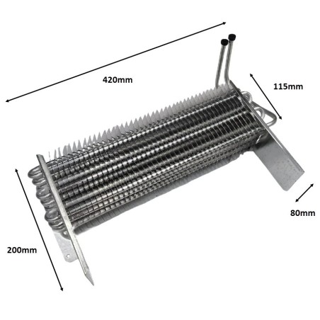 Refrigerated cabinet evaporator SC-380 Aluminum 8mm blade separation