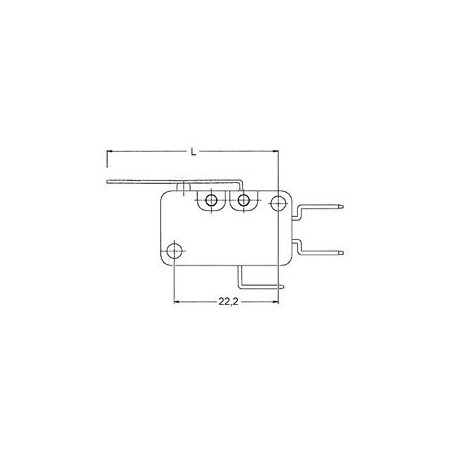 microinterruptor com manivela 250V 16A 1CO 345255