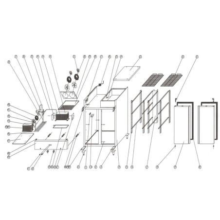 Dobradiça inferior Armário frigorífico GN650TN.05 S900.06
