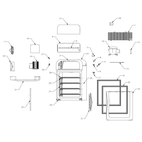 SD-100 Display Freezer Cabinet