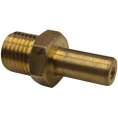 Inyector M12x1,5 Entrecaras 14mm Gas LPG Plancha GG altura 30mm agujero 0,8mm JAA075 CE JDC248