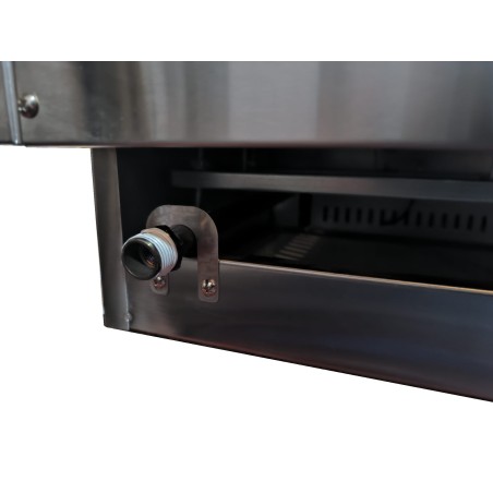 Hard chrome gas griddle SERIES 600 950mm welded plate