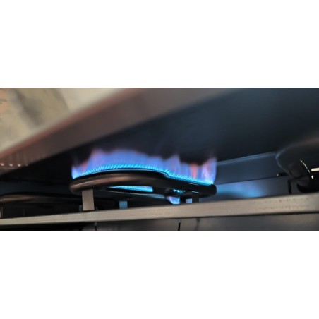 Hard chrome gas griddle SERIES 600 950mm welded plate