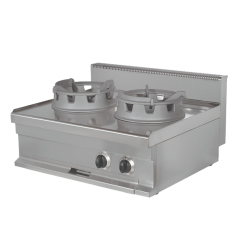 Wok a gas doble sobremesa Serie 700 800mm WR721-S