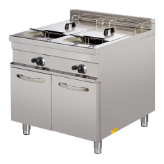 Friteuse à gaz double GF922 Cuba monobloc