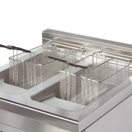 Double gas fryer GF922 monoblock