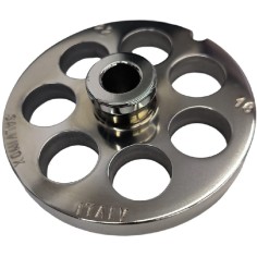 Placa Picadora de carne 22 Broca 18mm com pivô 1 Entalhe Inoxidável Enterprise Salvinox Salvador