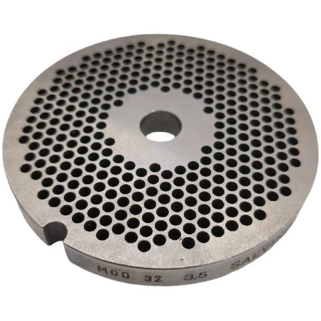 Meat Grinder Plate 32 Drill 3.5mm without pin 1 notch Stainless Steel Enterprise