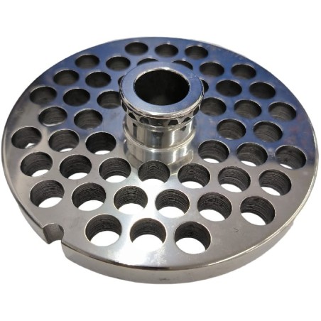 Placa Picadora de carne 42 Broca 12mm com pino 1 entalhe Inoxidável Enterprise