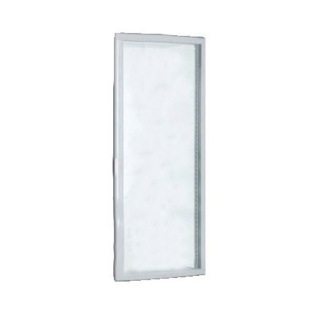 Porta completa vitrine RT-235L Branca vidro curvo