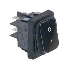 toggle switch mounting size 30x22mm black 2NO 230V 20A 0-1