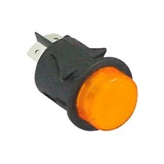 poussoir de montage ø 25 mm vert 2NO 250V 16A éclairé connexion connecteur Faston 6,3 mm