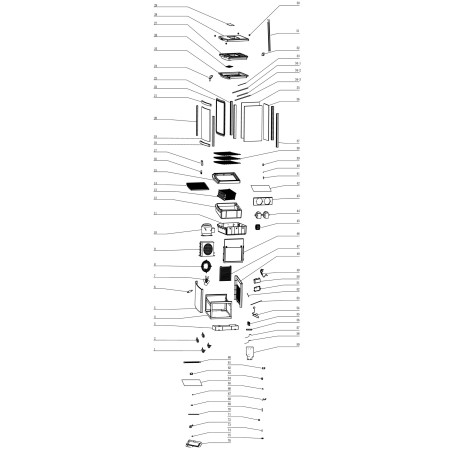 RT-235L Refrigerator Board Breakdown number 22 2.5.0.07.005A White Magnetized 1190±1x515mm 822187