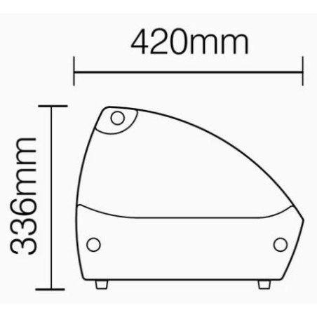 Vitrine expositora quente de tapas RTR5
