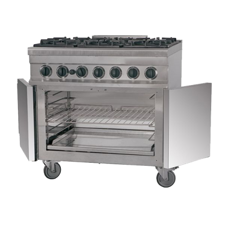 Cuisinière à gaz 6 feux avec four Série 700 GR763 900mm