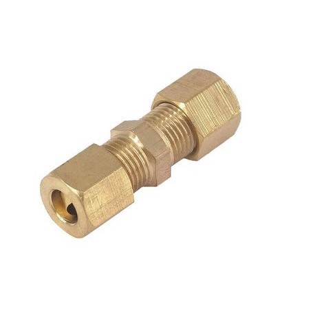 Connecteur de jonction droite de tuyau 3/16" avec anneau