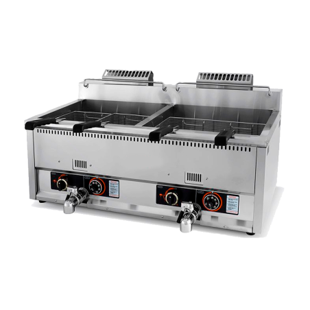 Double Gas Countertop Fryer GF-17H-2