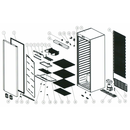 Armoire réfrigérée vitrine FR400G S/S