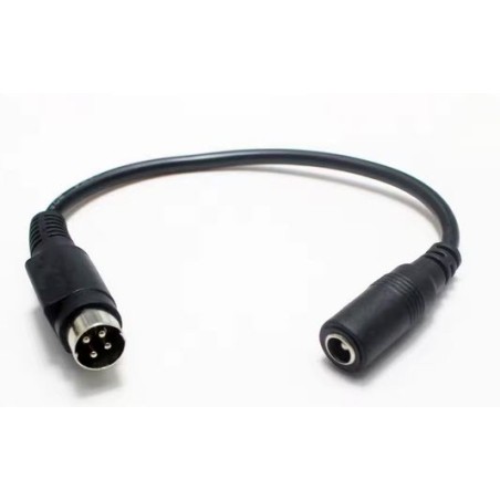 Cabo fêmea de 5,5x2,1mm para macho de 3 e 4 pinos L 200mm