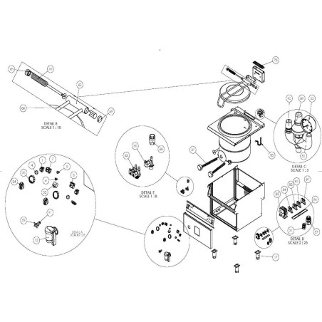 Bride avec perceuse pour ressort Marmite Ozti 2KLP.460.626000100.08