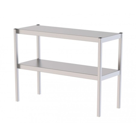 Double countertop pass-through shelf