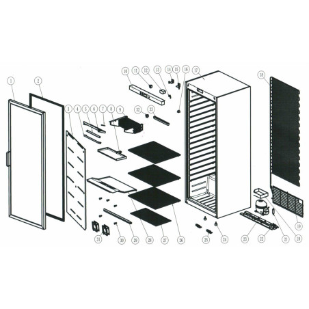 Freezer display cabinet FF400G
