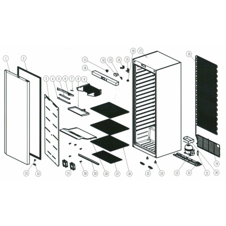 Armário refrigerado FR600 S/S