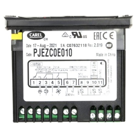 Termostato Digital Carel PJEZCOE010 Armários de congelação