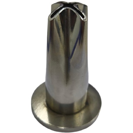 Ring nozzle for churros interior Ø20mm exterior Ø39mm H58mm stainless steel AISI-304