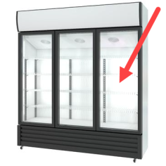 Porta deslizante esquerda armário LF-1000 590x1250mm