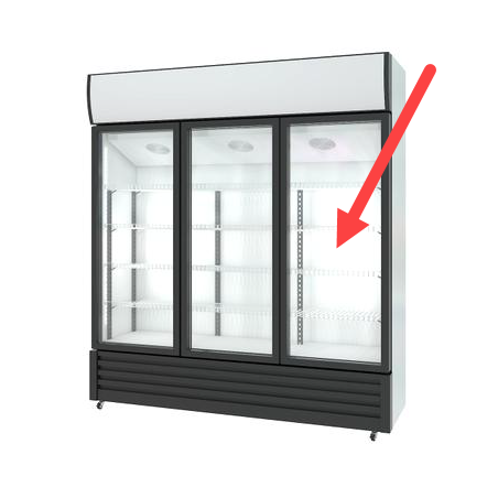 Porte coulissante gauche armoire LF-1000 590x1250mm