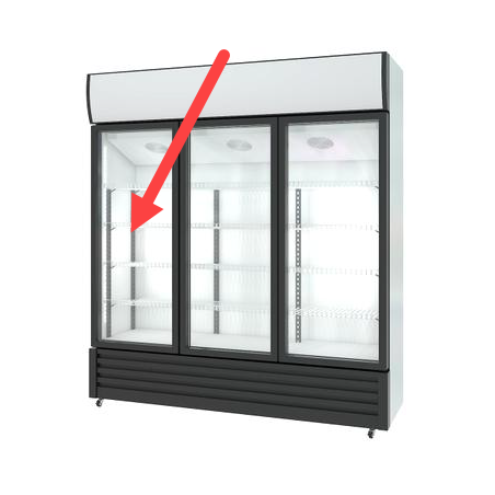 Porte coulissante droite armoire LF-1000 590x1250mm