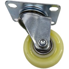 Roda giratória fibra ø 48mm H72mm fixação placa 70x50mm Vitrine GN