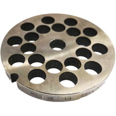 Placa Picadora de carne 32 Broca 14mm sem pivô 1 entalhe Inoxidável Enterprise